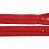 Zip spirálový 3mm nedělitelný 12 cm červená