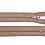Zip spirálový 3 mm nedělitelný 12 cm světle béžová