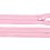 Zip spirálový 3mm nedělitelný 12 cm růžová