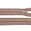 Zip spiral 3mm indivisible 30cm light beige