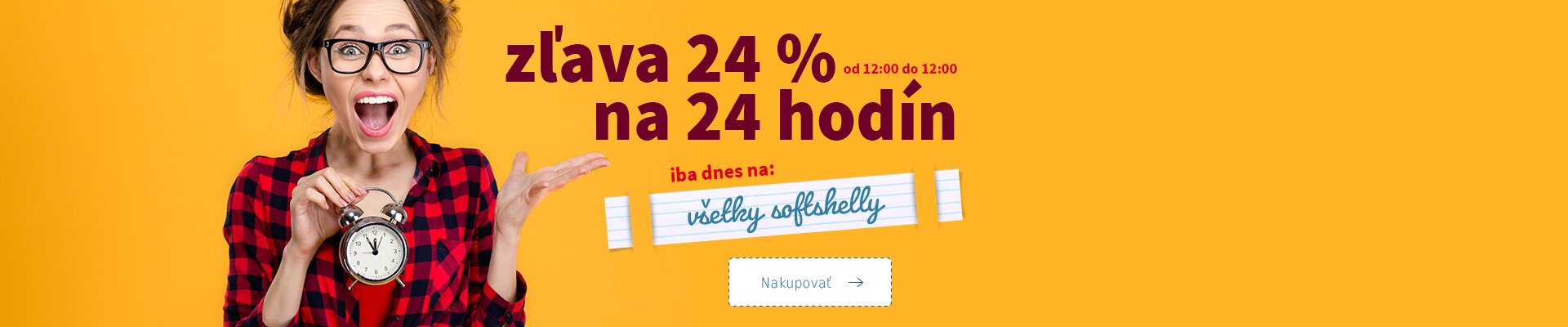24hodinová akcia - softshelly