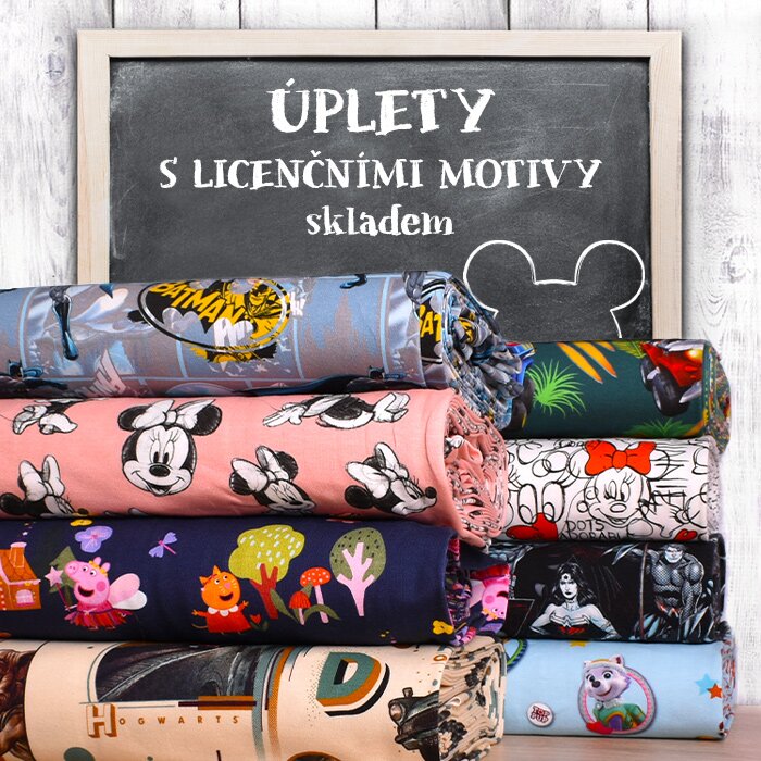 Nové úplety s licenčními motivy skladem