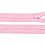 Zip spirálový 3mm nedělitelný 50cm růžová