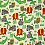 Cotton flannel with animals