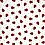 Cotton flannel with ladybugs