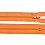 Zips špirálový 3mm nedeliteľný 40cm oranžová