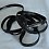 Piping black leatherette