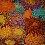 Bavlna Kaffe Fassett s chryzantémami