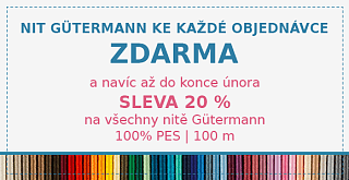 Nit Gütermann ke každé objednávce z e-shopu zdarma