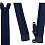YKK Zip spirálový dělitelný navy 60 cm