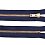 Zips džínsový tmavomodrý, 12 cm