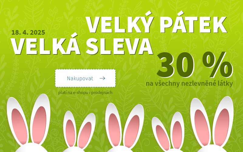 Velký pátek - velká sleva 2025