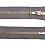 Zips džínsový šedý, 14 cm