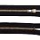 Zips džínsový čierny, 14 cm