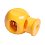 One-hole stopper, yellow