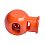 One-hole stopper, orange