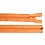 Zips špirálový 6mm deliteľný 40cm oranžový