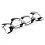 Designový řetízek na zdobení oděvů, stříbrný