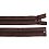 Zips špirálový 6mm deliteľný 40cm hnedý