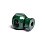 One-hole stopper, dark green