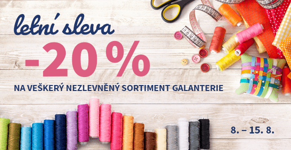 galanterie - sleva