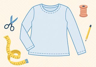 🧵 Tričko s dlouhým rukávem