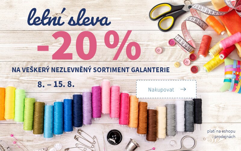 Galanterie - sleva