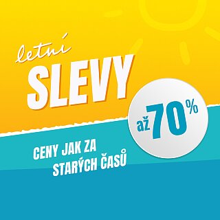 Letní slevy až 70 %