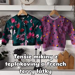 Švadluencerka Miri šije mikiny pro dceru. 🌷