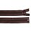 Zips špirálový 6 mm deliteľný 60 cm hnedý