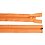 Zips špirálový 6mm deliteľný 60 cm oranžový
