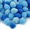 Pack of pompoms blue mix colors