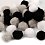 Pack of pompoms mix colors