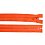 Zip kostěný nedělitelný oranžový, délka 16 cm