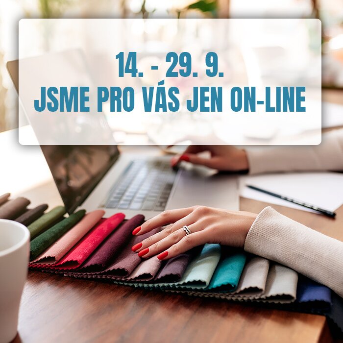 Vzorkovna na 14 dní zavírá. Naše služby ale jedou dál online!