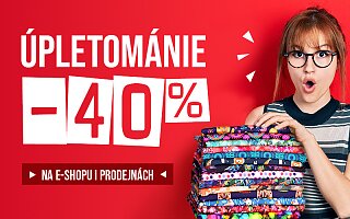 Úpletománie se slevou 40 %