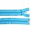 Zips špirálový 6mm deliteľný 40 cm tyrkysový