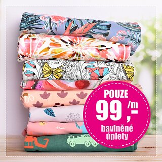 Vybrané úplety není jen za 99 Kč / m
