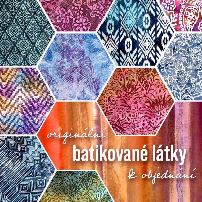 Originální batikované látky k objednání