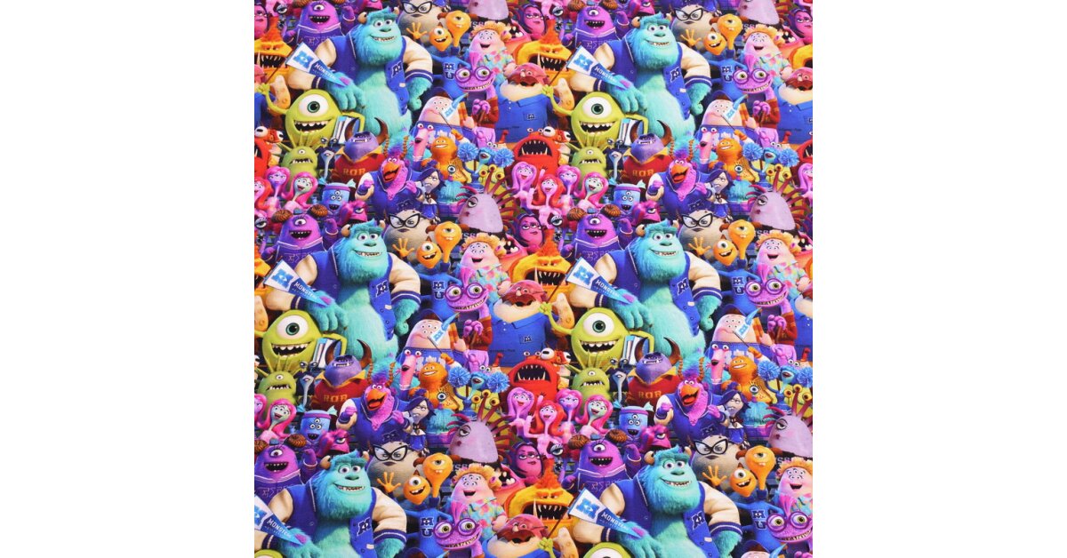 Jersey Monsters, Inc., digital print | FabricsHouse.com