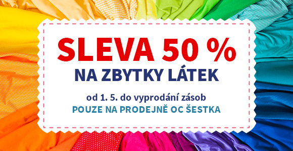 výprodej zbytků - květen