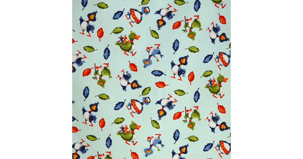 Cotton of the Bill & Bob collection with ducks | FabricsHouse.com