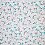 Decorative fabric with a flowers, digital printing