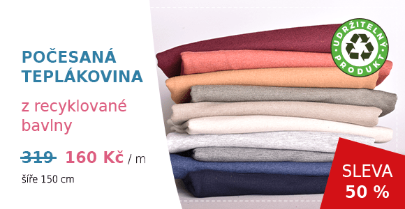Teplákovina z recyklované bavlny