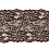 Elastická krajka hnědá, 150 mm
