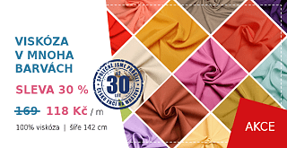 Pružná viskóza se lnem - sleva 30 % 😍