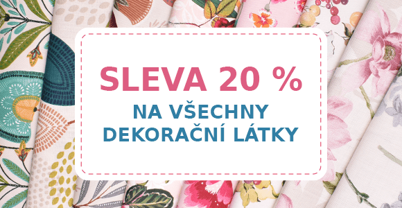 Dekorační látky - sleva