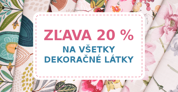 Dekoračné látky - zľava