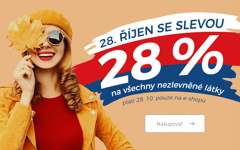 28. říjen se slevou 28 %
