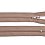 Zips špirálový 3mm nedeliteľný 18cm svetlo hnedá